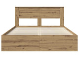 Bed Frame Artisian Oak 120 x 200 cm Solid Pine Wood 3409790