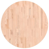 Table Top 80x1.5 cm Round Solid Wood Beech 355911