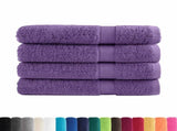 Premium Towels SOLUND 4 pcs Purple 100x200 cm 600 gsm 137366