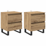 Bedside Cabinet 2 pcs Artisan Oak 40 x 35 x 50 cm 881917