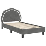 Children's Bed Frame with Headboard Dark Grey 80 x 160 cm 42010902