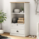 Bookcase VIGO White 60x35x114.5 cm Solid Wood Pine 353185