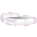 Bed Frame without Mattress with Drawers White 160x200 cm 3103570