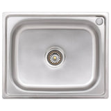 Camping Sink Single Basin Stainless Steel 151210