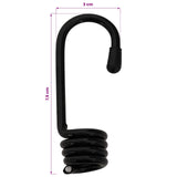 Bungee Cords with Hooks 10 mm 50 m Black and White 42047677