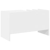 Record Cabinet White 78.5 x 35 x 45 cm Engineered Wood 891072