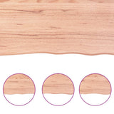 Bathroom Countertop Light Brown 80x50x cm Treated Solid Wood 3156120