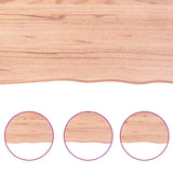 ZNTS Wall Shelf Light Brown 80x20x6 cm Treated Solid Wood Oak 363661