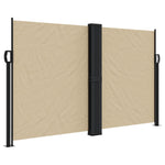 ZNTS Retractable Side Awning Beige 140x600 cm 4004615