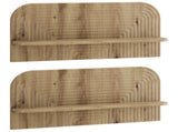 Wall Shelf 2 pcs Artisan Oak 80.5 x 13.5 x 37.5 cm 8014958