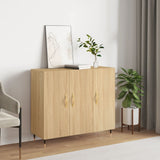 Sideboard Sonoma Oak 90x34x80 cm Engineered Wood 828087