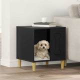 Dog House Black 44 x 42 x 49 cm Engineered Wood 8000699