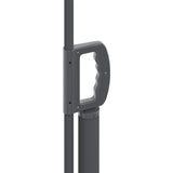 Retractable Side Awning 300 x 100 cm Polyester Rectangular Grey 42035567