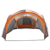 Side Tent with Roof Grey and Orange 410 x 410 x 250 cm 42028683