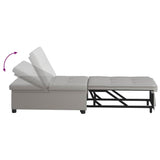 Sofa Bed Grey 194 x 50 x 82 cm Plywood 42008591