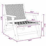 Garden Furniture 2 pcs Black and White 67 x 78 x 73 cm 367830