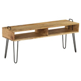 TV Stand Solid Mango Wood 110x35x45 cm 246021