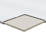 Mattress Topper White 80 x 200 x 3.5 cm Knit Fabric 4106402