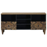 TV Cabinet with Shelf Brown 100 x 33.5 x 46 cm Solid Mango Wood 4018350