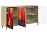 Sideboard HEESCH Sonoma 102 x 33 x 75 cm Engineered Wood 8006958