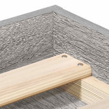 Bed Frame without Mattress Grey Sonoma 150x200 cm King Size King Size 3203871