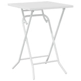 Garden Bistro Set Folding 3 pcs White Steel 42010319