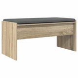 Hall Bench with Cushion Sonoma Oak 83 x 38 x 40 cm 891554