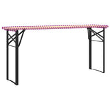 Beer Table Leg 2 pcs Black 39 x 3 x 75 cm Powder-Coated Steel 42001776