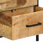 Bedside Cabinet with Drawer Brown and black 40 x 35 x 50 cm 4019637