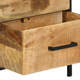 Bedside Cabinet with Drawer Brown and black 40 x 35 x 50 cm 4019637