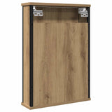 Bathroom Mirror Cabinet Artisan Oak 42x12x60 cm Engineered Wood 862230