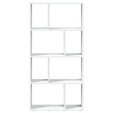 Bookcase White 60x20x120.5 cm Engineered Wood 858147