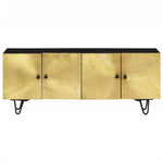 TV Cabinet 110x30x45 cm Solid Wood Mango 351625