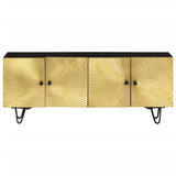 TV Cabinet 110x30x45 cm Solid Wood Mango 351625