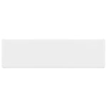 ZNTS Ceramic Bathroom Sink Basin with Faucet Hole White Square 141936