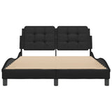 Bed Frame without Mattress "Zadar" Black 120x200 cm Faux Leather 3208170