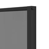 Interior Door 76 x 201.5 cm Tempered Glass and Aluminium 42054101