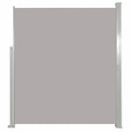 Patio Retractable Side Awning 120x500 cm Grey 48392