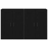 Wall-mounted Cabinet 2 pcs Black Oak 69.5 x 34 x 90 cm 3333107