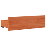 Bookcase Bed without Mattress Wax Brown 160x200 cm Solid Wood Pine 3308956