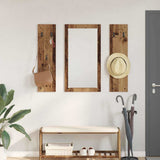 Wall-Mounted Coat Rack Wall-mounted Old Wood 96 x 1.5 x 90 cm 874537