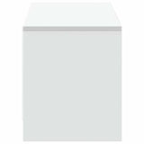 TV Cabinet with LED White 140 x 34 x 40 cm Engineered Wood 8006553