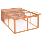 Garden Animal Cage 150x100x50 cm Solid Firwood 171452