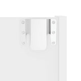 Wall Shoe Cabinet White 80x18x90 cm Engineered Wood 806777