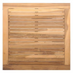 Garden Bench 2 pcs Brown Solid Teak wood 42006399