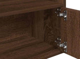 Bookcase Brown Oak 31x24x127 cm Engineered Wood 860352