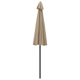 Garden Parasol with Aluminium Pole 270 cm Taupe 47307