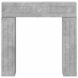 Fireplace Surround Concrete Grey 102 x 18 x 100.5 cm 8006609
