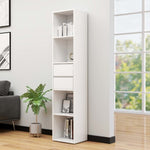 ZNTS Book Cabinet High Gloss White 36x30x171 cm Engineered Wood 802873