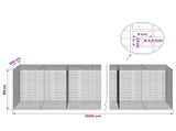 Gabion with 3.5 mm Wire and 5x2.5 cm Mesh 1000x100x100 cm 3461966